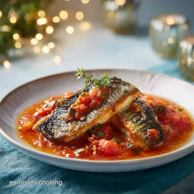 Merluza en Salsa Marinera Tradicional en 35 Minutos Tarjeta de receta