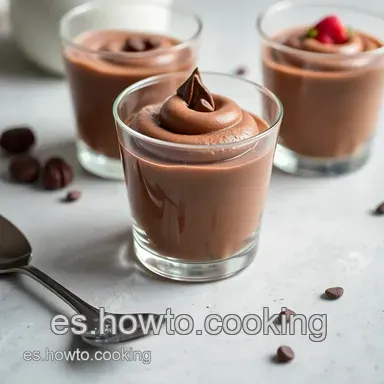Postres Faciles y Rapidos: Mousse de Chocolate Expr&eacute;s (5 Minutos) Tarjeta de receta
