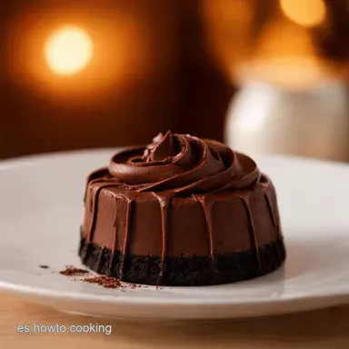 Postres con 3 Ingredientes Mousse de Chocolate Express Tarjeta de receta