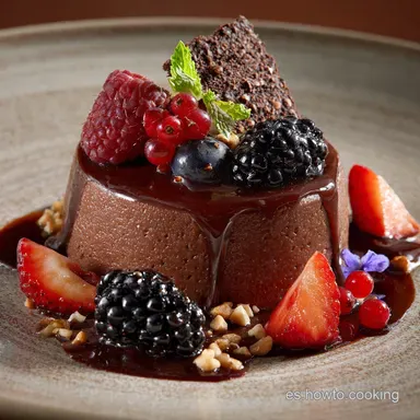 Mousse de chocolate negro Intenso: El postre que reta a la gravedad Tarjeta de receta