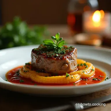 Osso Buco con Gremolata Receta de Ternera Melosa a la Italiana Tarjeta de receta