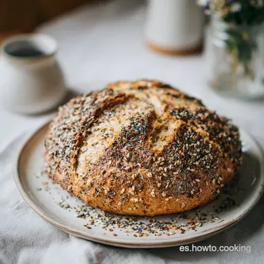 Pan de Avena y Ch&iacute;a sin Harina con Agua Tibia