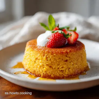Pan de Elote Casero en Licuadora con Leche Condensada Tarjeta de receta