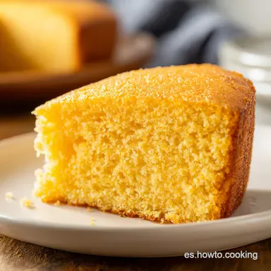 Pan de Elote con Leche Condensada Tarjeta de receta