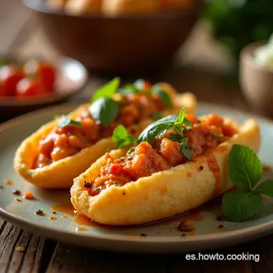 Receta Panecillos Rellenos de Mariscos Cremosos Tapa Gourmet Tarjeta de receta