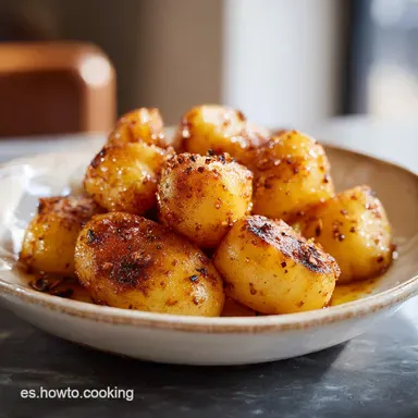 Receta Papas Con Choco C&aacute;diz: Para 4 Tarjeta de receta