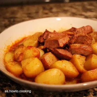Patatas con Costillas Receta El Guiso Riojano de la Abuela Tarjeta de receta