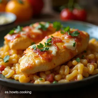 Pechugas de Pollo Rellenas de Jam&oacute;n y Queso al Horno F&aacute;ciles Tarjeta de receta