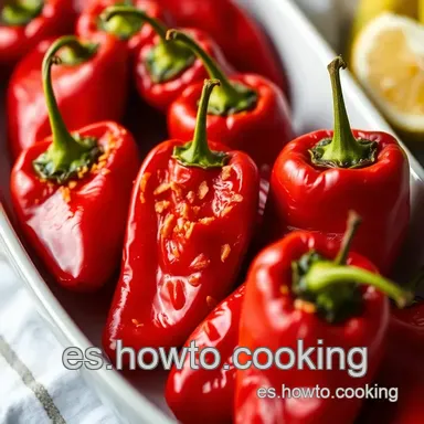 Pimientos del Piquillo Rellenos: Sabor de Espa&ntilde;a en tu Mesa Tarjeta de receta