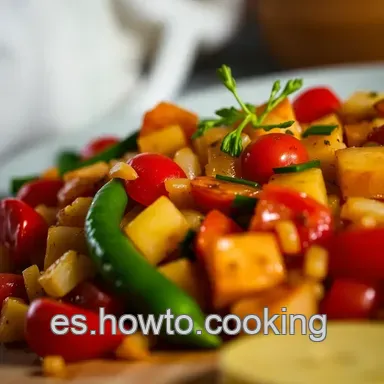 Pisto Manchego: Sol en tu Plato | Receta F&aacute;cil Tarjeta de receta