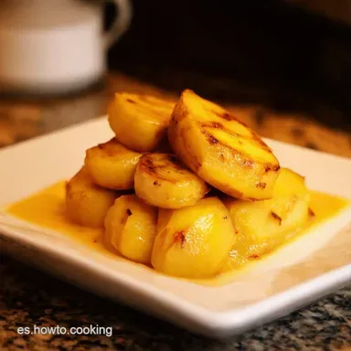 Pl&aacute;tanos Flambeados al Ron Un Postre Caribe&ntilde;o F&aacute;cil Tarjeta de receta