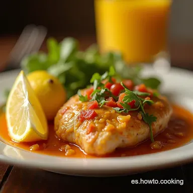 Receta F&aacute;cil de Pollo al Lim&oacute;n Jugoso y Casero Tarjeta de receta