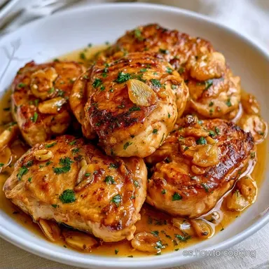 Pollo Al Ajillo para 4 Personas Tarjeta de receta