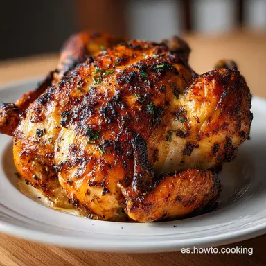 Pollo al ast Crispy Baked in 1 Hour 50 Minutes Tarjeta de receta