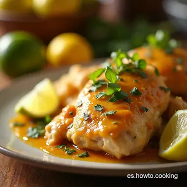 Pollo al Lim&oacute;n Casero La Receta de la Abuela con un Toque Tarjeta de receta