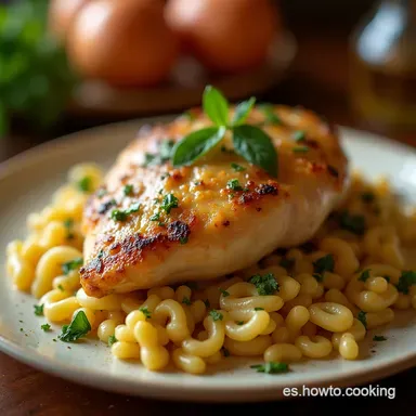 Pollo Salteado con Espinacas Cremosas Tocino y Champi&ntilde;ones 35 Minutos Tarjeta de receta