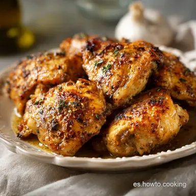 Receta de Cocina F&aacute;cil con Pollo en 35 Minutos Tarjeta de receta