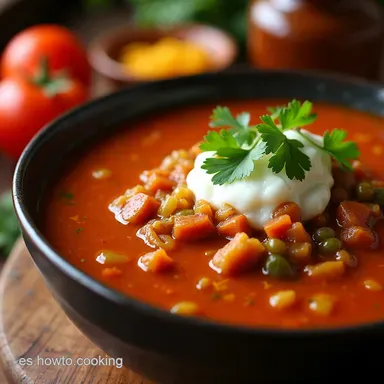 Pozole Rojo Aut&eacute;ntico de la Abuela El Secreto Revelado Tarjeta de receta