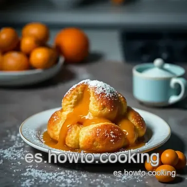 Profiteroles de Caramelo &iexcl;Como los de Alma Obreg&oacute;n! 😋 Tarjeta de receta