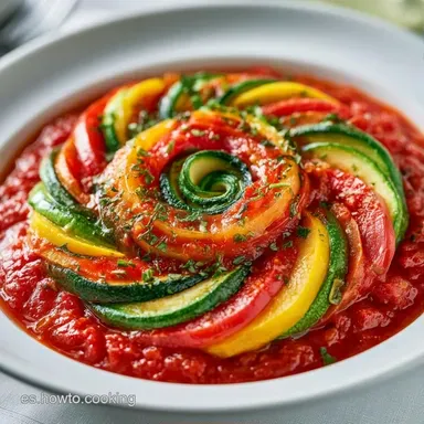 Ratatouille De Verduras Para 4 Personas Tarjeta de receta