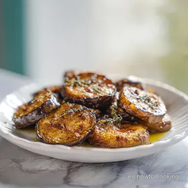 Receta con Berenjenas Asadas para 2 Porciones Tarjeta de receta