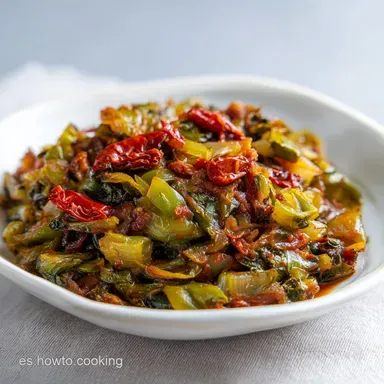 Receta Pisto Andaluz Tradicional para 4 Raciones Tarjeta de receta