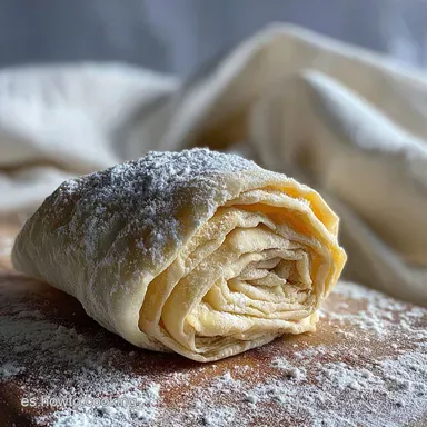 Pasta Filo Casera: L&aacute;minas Ligeras para 10 Porciones Tarjeta de receta