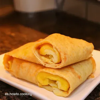 ROLLITOS CRUJIENTES DE PL&Aacute;TANO Un Postre Tropical Facil&iacute;simo Tarjeta de receta