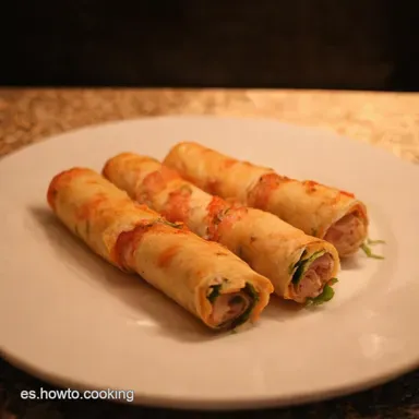 Rollitos Salm&oacute;n Ahumado Estilo Tita Un Aperitivo Divertido Tarjeta de receta