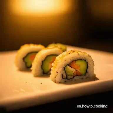 Sushi de Pepino Refrescante Kappa Maki Casero y F&aacute;cil Tarjeta de receta