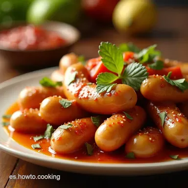 Salchichas Botaneras con Lim&oacute;n y Chile Receta F&aacute;cil Tarjeta de receta