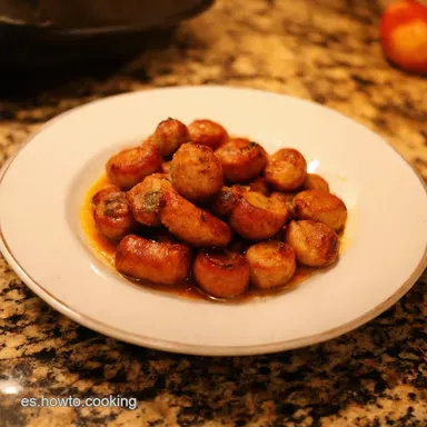 Salchichas Picositas Receta F&aacute;cil con Sabor a M&eacute;xico Tarjeta de receta