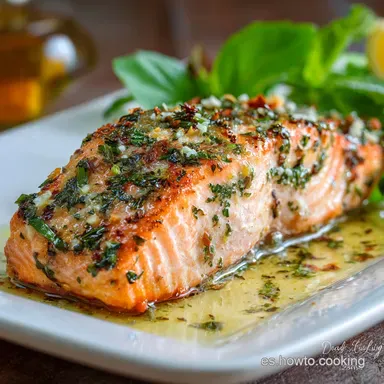 Receta Salm&oacute;n Fresco al Horno Jugoso en 25 Min Tarjeta de receta