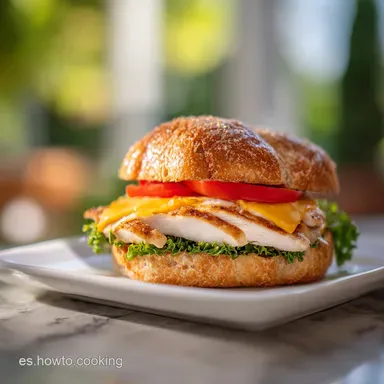 S&aacute;ndwich Cremoso de Pollo: Para 4 Porciones Tarjeta de receta