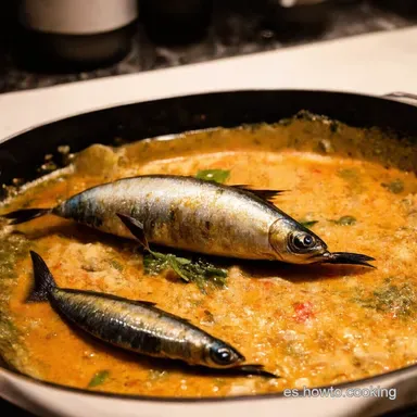 Sardinas a la Sal al Estilo Julius Receta Mediterr&aacute;nea F&aacute;cil Tarjeta de receta