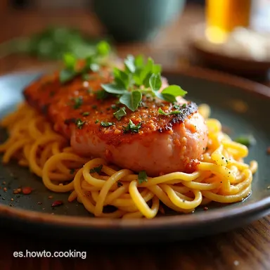 Solomillo al Ajillo Receta Facil Listo en 20 Minutos Tarjeta de receta