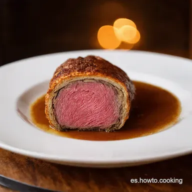 Solomillo Wellington Ib&eacute;rico Receta para Celebrar Tarjeta de receta