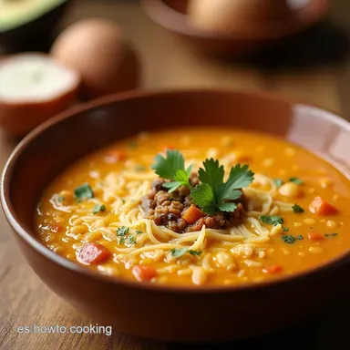 SOPA DE TORTILLA Casera Receta F&aacute;cil y Reconfortante Tarjeta de receta
