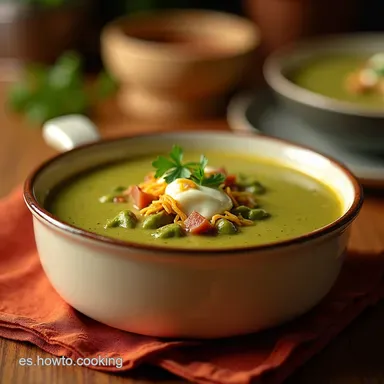 Sopa de Nopales con Queso Panela Receta F&aacute;cil y Tradicional Tarjeta de receta