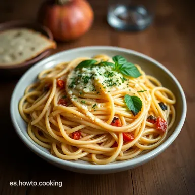 Spaghetti Carbonara Aut&eacute;ntica: &iexcl;Como en Roma! 🍝 Tarjeta de receta