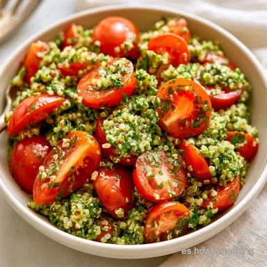 Tabulé De Quinoa Para 4 Personas Tarjeta de receta