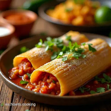 Tamales al Pastor para Fiesta Receta Aut&eacute;ntica y F&aacute;cil Tarjeta de receta