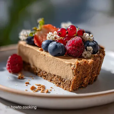 Tarta de Caf&eacute; Sin Horno para 10 Porciones