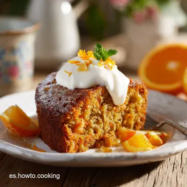 Tarta de Zanahoria y Naranja para 10 Raciones Tarjeta de receta