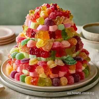 8 Tartas de chuches f&aacute;ciles para cumplea&ntilde;os