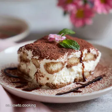 Tiramis&uacute; Casero F&aacute;cil: Receta Tradicional para 8 Raciones Tarjeta de receta