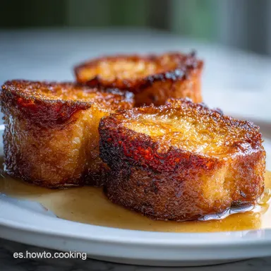 Torrijas al Horno Jugosas - Oven-Baked Method Tarjeta de receta