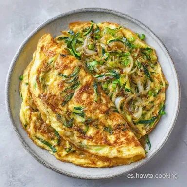 Tortilla De Calabac&iacute;n Para 4 Personas Tarjeta de receta