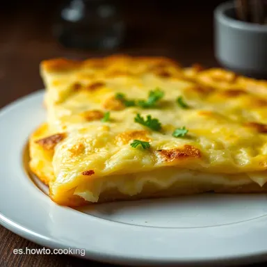 Tortilla de Patata con Cebolla: &iexcl;Mi Secreto para la M&aacute;s Jugosa! Tarjeta de receta