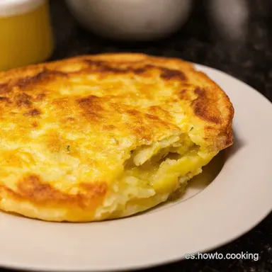 Tortilla de Patata con Cebolla La Receta Cl&aacute;sica y Jugosa Tarjeta de receta